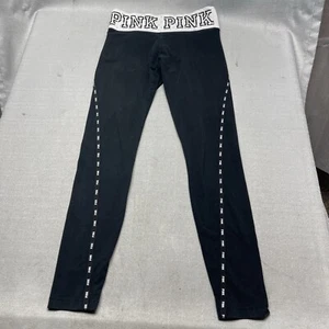 Victoria Secret PINK YOGA Sequin Cream Ankle Leggings Athletic Pants Women's S - Picture 1 of 13