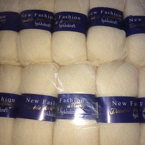 Woolcraft DK Wool Yarn New Fashion Double Knit Knitting & Crochet PACKS OF FIVE - Picture 1 of 97