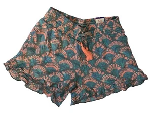 Justice Girls Shorts Multicolor Size 12 Ruffle Hem Lined Lightweight Stretch - Picture 1 of 9