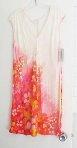 Jams World Womens Sherry Rayon Dress Sundaisy Pink W309S Sz L - NWT - Picture 1 of 1