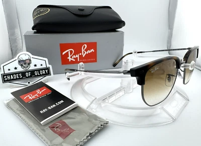 GAFAS DE SOL RAY-BAN NUEVAS CLUBMASTER RB4416 710/51 HAVANA GUNMETAL MARRÓN DEGRADADO Foto 1 de 4