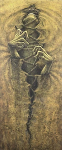 Inverse Mummification 16x40" Oil on canvas 2025 - Picture 1 of 4