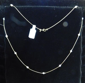 Monet 23.5" gold-tone Cobra Chain Necklace with Faux Pearls - #29 Marked - Picture 1 of 9