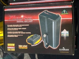 Hydrofarm Phantom Dimmable Digital Hydroponics Ballast 1000w PHE1THD 120/240v - Picture 1 of 8