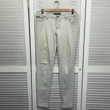 Bardot Denim Jeans Juniors 11 Grey Skinny Leg Low Rise Cotton Washed 5 Pockets