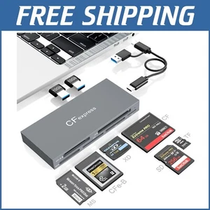 Professional 10Gbps CFexpress Card Reader Hub - Reads 6 Cards Simultaneously - Picture 1 of 13