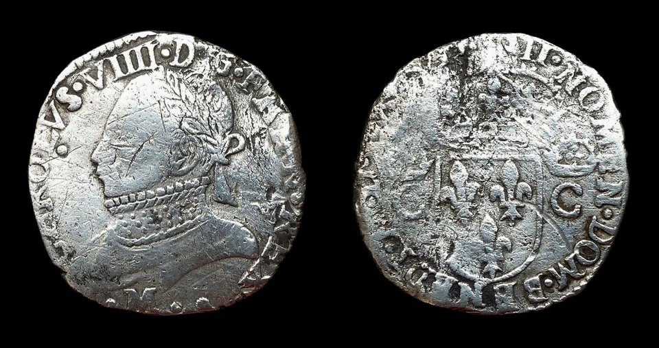 Charles Ix Teston M Toulouse Accosted Of Two C Looks 1568 - Image 1 of 1