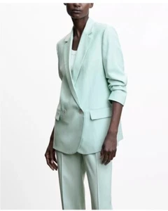 Women's Double-Breasted Suit Blazer - Picture 1 of 4