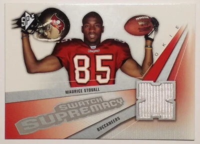 Maurice Stovall 2006 Upper Deck Rookie Worn Swatch Supremacy #SW-MS Buccaneers - Image 1 of 2