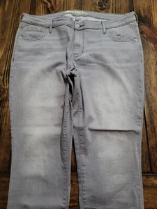Old Navy Mid Rise The Rockstar Denim Jeans Women's Size 18 Regular Gray - Picture 1 of 11