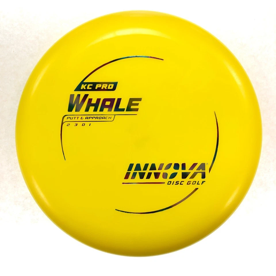 DISC GOLF INNOVA KC PRO WHALE STABLE PUTTER PUTT & APPROACH 166g YELLOW W/ PARTY - Image 1 of 1