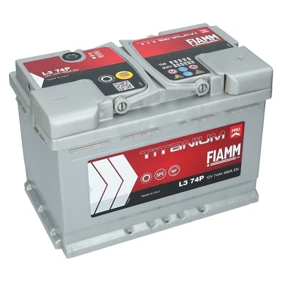 Autobatterie 12V 74Ah 680A EN FIAMM PRO Premium Batterie ersetzt 70 72 75 77 Ah - Bild 1 von 4