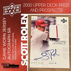2000 Upper Deck Pros & Prospects Scott Rolen Game Used Jersey Auto #SR Phillies