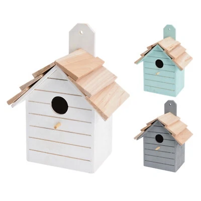 PRO GARDEN COLLECTION Scatole per nido in legno scatola per nido birdhouse piccoli uccellini selvatici titolo blu Robin passero