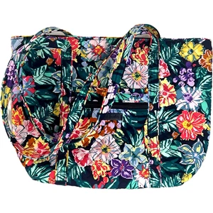 VERA BRADLEY Miller Travel Bag Happy Blooms Tote Bag MSRP $120.00 - Picture 1 of 9