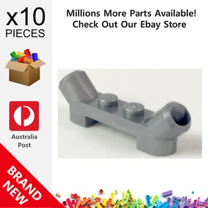10x Genuine LEGO™ Silver Modified 1 x 4 with Angled Tubes Plates Plate 61072 - Picture 1 of 2