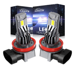 For 2012-2015 Toyota Prius Plug-In Base 4-Door LED Headlights Low Beam Bulbs H11