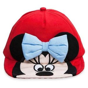 Disney Store Minnie Mouse Baseball Swim Cap Toddler Baby Hat 0 6 12 18 24 Months - Picture 1 of 3