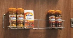 Estante de especias de nivel único para puerta de 300, 400 y 500 mm de ancho, estante de almacenamiento de cocina - Imagen 1 de 2