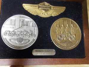 Set monete Harley Davidson 2003 100° anniversario edizione limitata in scatola di legno - Foto 1 di 5