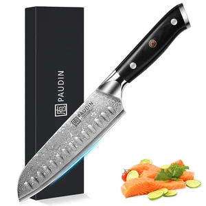 67-Lagig Messer Damast Santokumesser G10-Griff - Bild 1 von 8