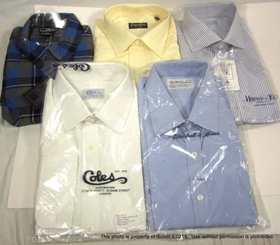 LOT 5 NEW MENS SHIRTS - SZ XL, 18 / 35, 18 / 36, Turnbull & Asser, Coles, Gitman - Image 1 of 4