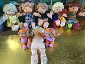 vintage cabbage patch kids 6 KIDS AND 2 PREEMIE KIDS DOLLS - Picture 1 of 18