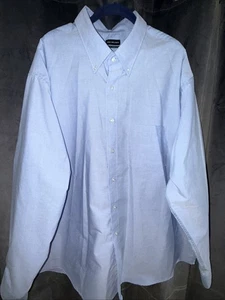 Van Heusen Long Sleeve Button Down Men’s 19 1/2 - 20, 36/37, Blue (3XL) - Picture 1 of 11