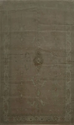 Versatile Oushak Egyptian Area Rug 7x11 Handmade Carpet Subtle Elegant Patterns - Image 1 of 4