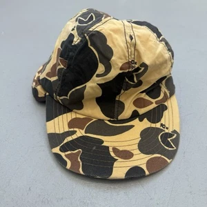 Vintage 10x Duck Camo Earflap Waterfowl Trappers Hat Camo Thinsulate Size Large - Picture 1 of 5