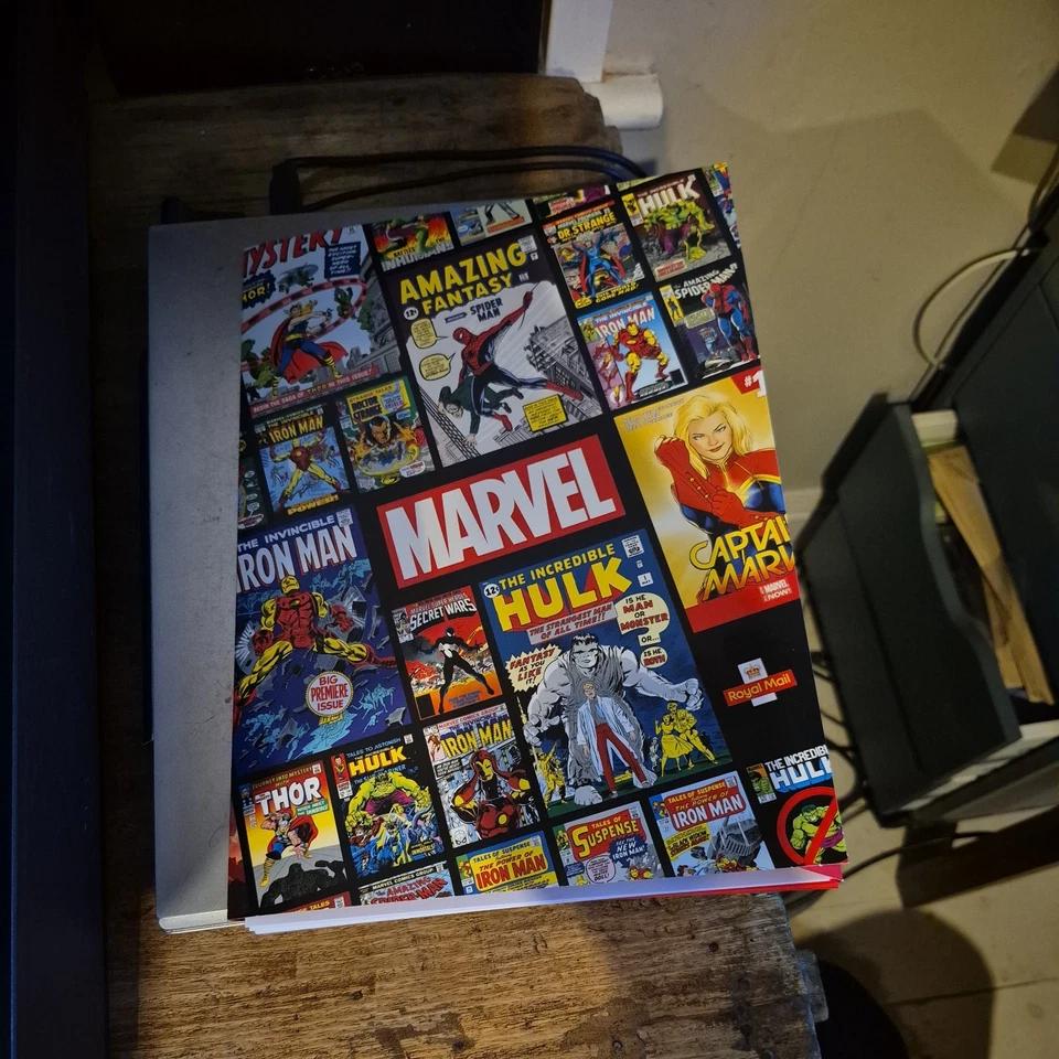 Marvel Comics Stamp Souvenir Folder by Royal Mail posters, postcards, and stamps - Image 1 of 1
