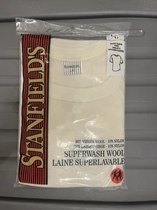 Stanfield’s 90% Virgin Wool Short Sleeve Shirt Superwash - Men’s Size Large - L - Bild 1 von 3