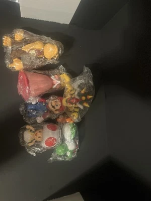 Mario Figures (Lot of 6) - Mario, Princess Peach, Bowser, Yoshi, Donkey Kong NEW - Image 1 of 3
