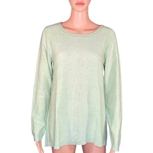 Maglione pullover donna zafferano nuovo con etichetta 100% cashmere taglia grande scollo tondo - Foto 1 di 6