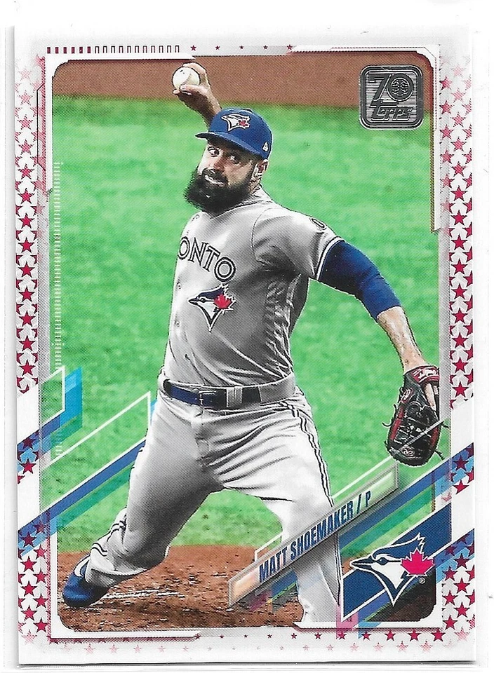 2021 Topps Independence Day #313 Matt Shoemaker Toronto Blue Jays /76 - Image 1 of 1