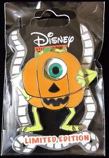 Mike Wazowski Dressed As Pumpkin Hinged DSSH MONSTERS INC Disney Trading Pin 