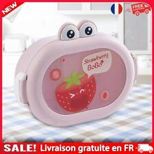 Cartoon Frog Bento Lunch Box Dishwasher Safe with 2 Compartments (Pink)