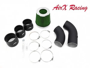 AirX Racing Coat Black-Green For 2PC 97-00 Isuzu Hombre 4.3L V6 Cold Air Intake - Picture 1 of 3