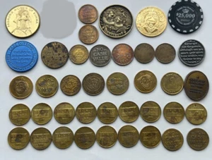 Lot of 40 Assorted Coins and Tokens - Picture 1 of 10