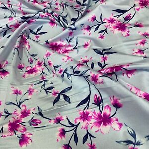 Printed Fashion Floral 4-Way Stretch Fabric 60"wide Swimsuit Spandex By The Yard
