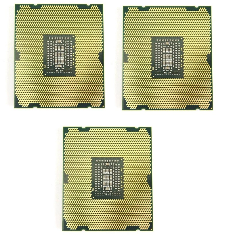 Lot of 3 Intel Xeon E5-1650 6-Core 3.20GHz 12MB 5GT/s LGA2011 SR0KZ Server CPU  - Image 1 of 1