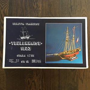 Vintage Holz Segelschiff Goleta Frances Toulonnaise 1823 Maßstab 1:75 neu in offener Verpackung - Bild 1 von 8
