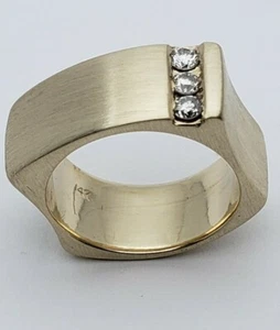 14 Karat Gelbgold Ring mit Diamanten - Bild 1 von 12