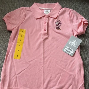 Disney Store Girls pink Polo Shirt Minnie Mouse 4 Years BNWT - Picture 1 of 4