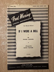 Se fossi una campana di Frank Loesser SATB spartiti vintage (1953) - Foto 1 di 1