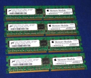 Apple Module Memory MA250G/A 4x1GB 4GB 2Rx8 PC2-4200E-444-12-B0  - Picture 1 of 2