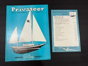 1966 Kenner Sailing Yachts -Privateer- Brochure w/ Price List - Picture 1 of 5
