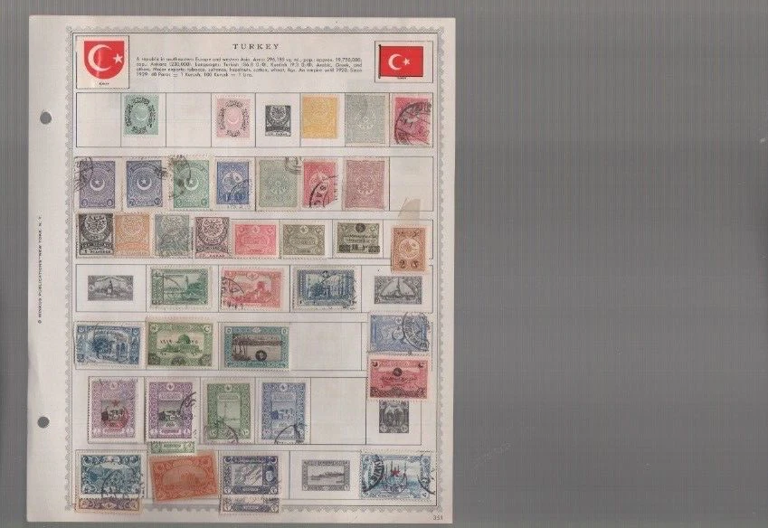 Turkey  Turquie  stamps  mh used   200  stamps   (mb26 - Image 1 of 4