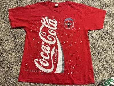 CAMISETA DE COLECCIÓN 1994 COCA-COLA COCA ESTAMPADA GRÁFICA PARA HOMBRE M L BOTELLA ROJA EE. UU. Foto 1 de 4