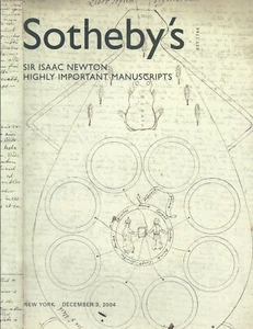 SOTHEBY'S ISAAC NEWTON Highly Important Manuscript Science Auction Catalog 2004 - Picture 1 of 1